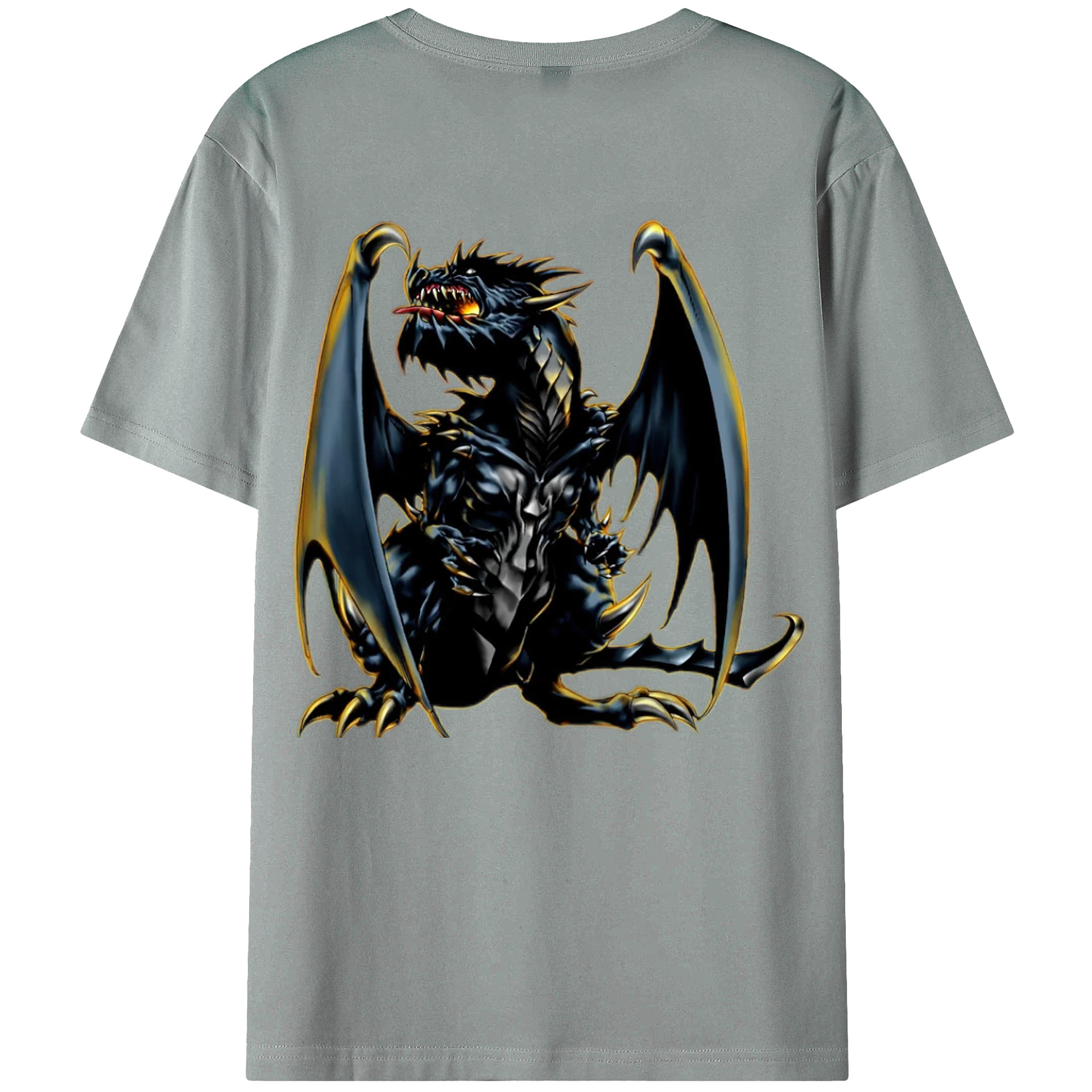 （画像用） 遊☆戯☆王 Yu-Gi-Oh! 綿100％ メンズ半袖Tシャツ（バックプリント） 通気性